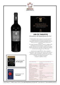 Ori di Taranto - Vino Primitivo